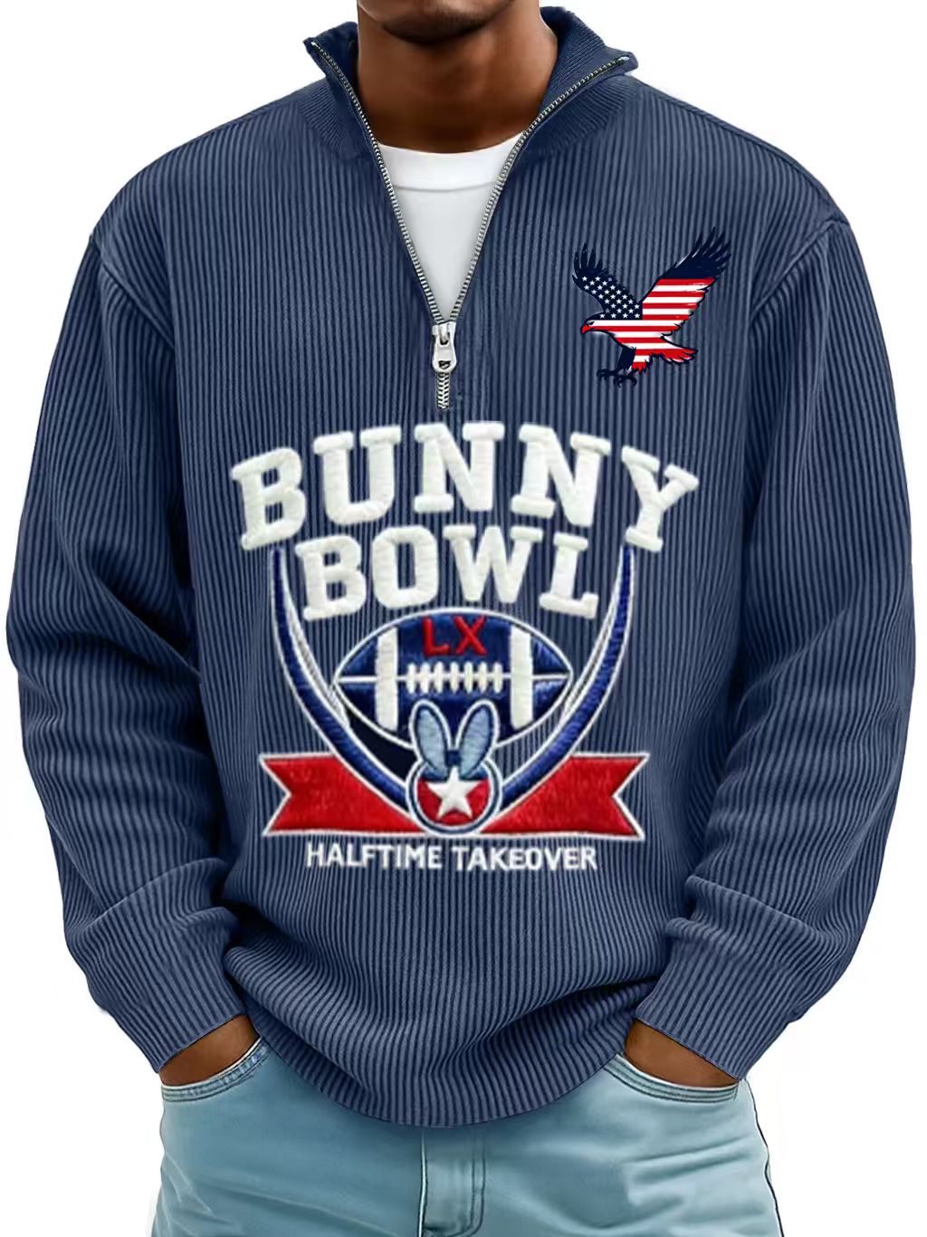 Men’s Cozy Cashmere-Blend Sweatshirt Inspired by Classic Rugby Style