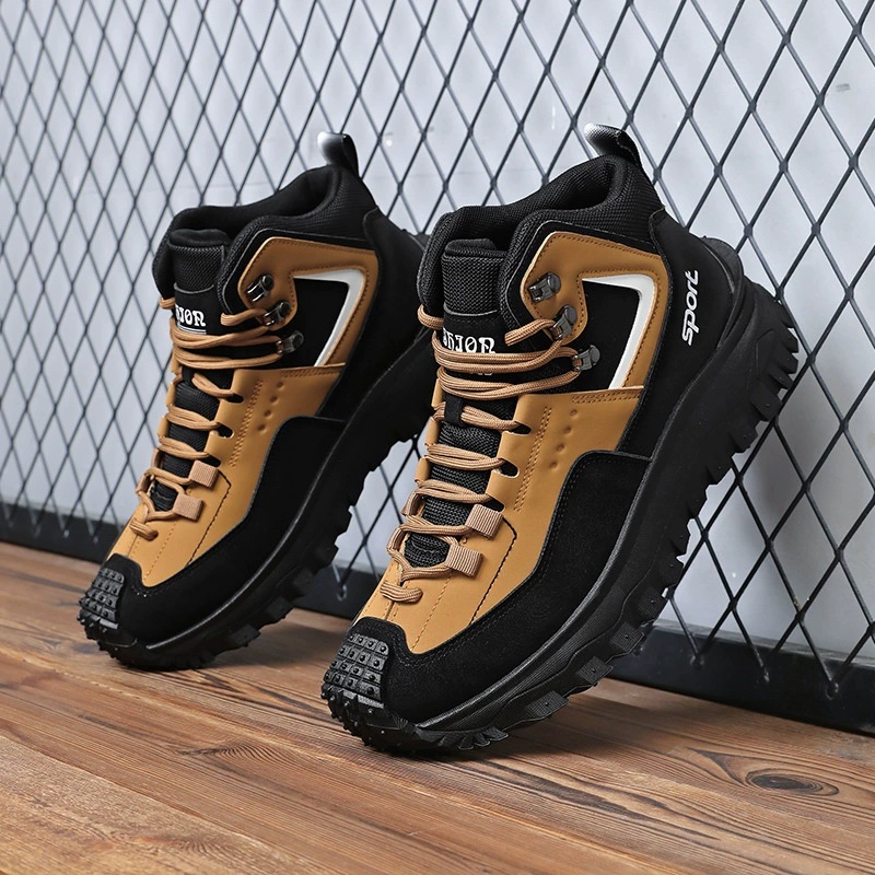 (⏰LAST DAY-70% OFF🛒)Men's Outdoor Hiking Boots - Waterproof, Non-Slip, Puncture-Proof And Smash-Proof; Correct Arch Support And Wide Toe - Suitable For Daily Wear And Outdoor Adventures