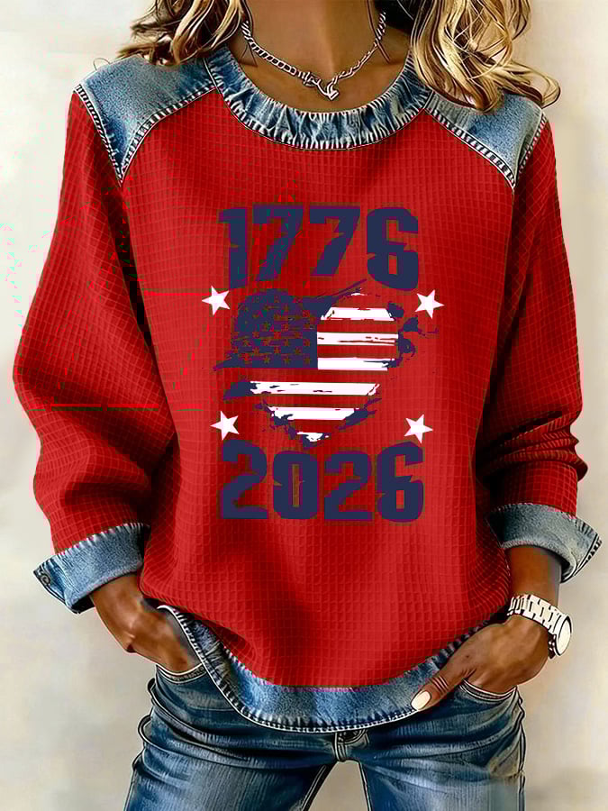 Women's 250th Anniversary USA Print Sweatshirt