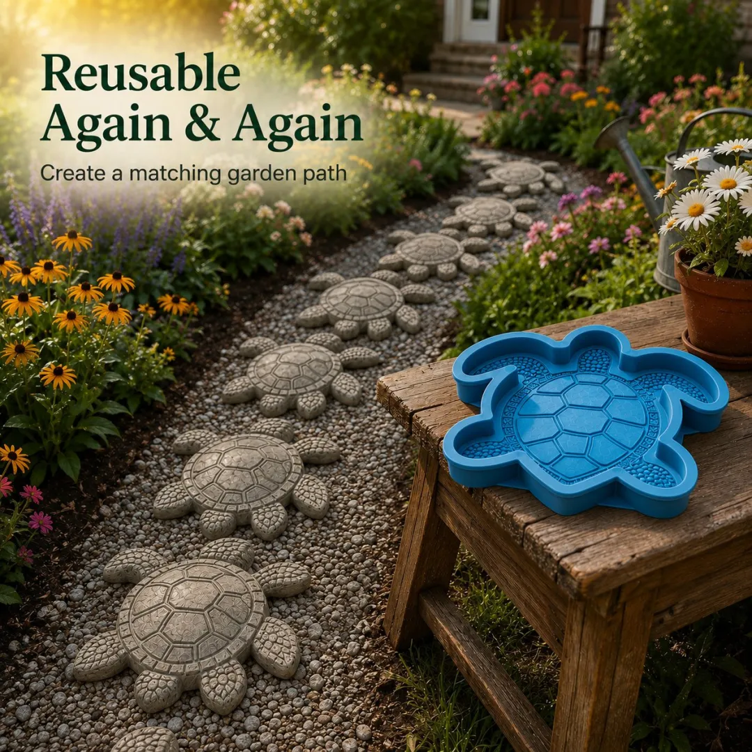 💥 LAST DAY 50% OFF🌊 Reusable Ocean Theme Garden Art Mold – Make Your Garden Truly One of a Kind