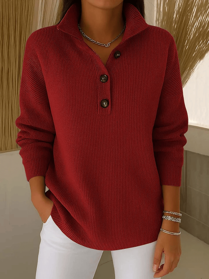 🔥Christmas Sale - Women’s Cozy Button-Up Knit Sweater