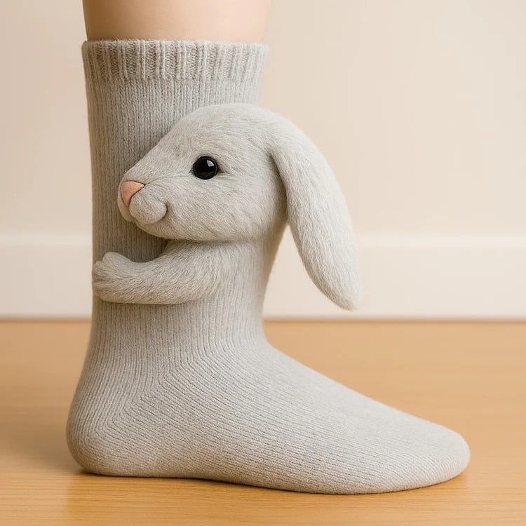 🎁 Cosy 3D Knit Animal Socks, Cute & Comfy for You or a Lovely Gift 💝