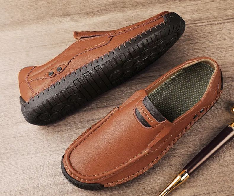 ⏰Ending Soon 70% OFF🔥Men's Classic Leather Slip-On Moc Loafers