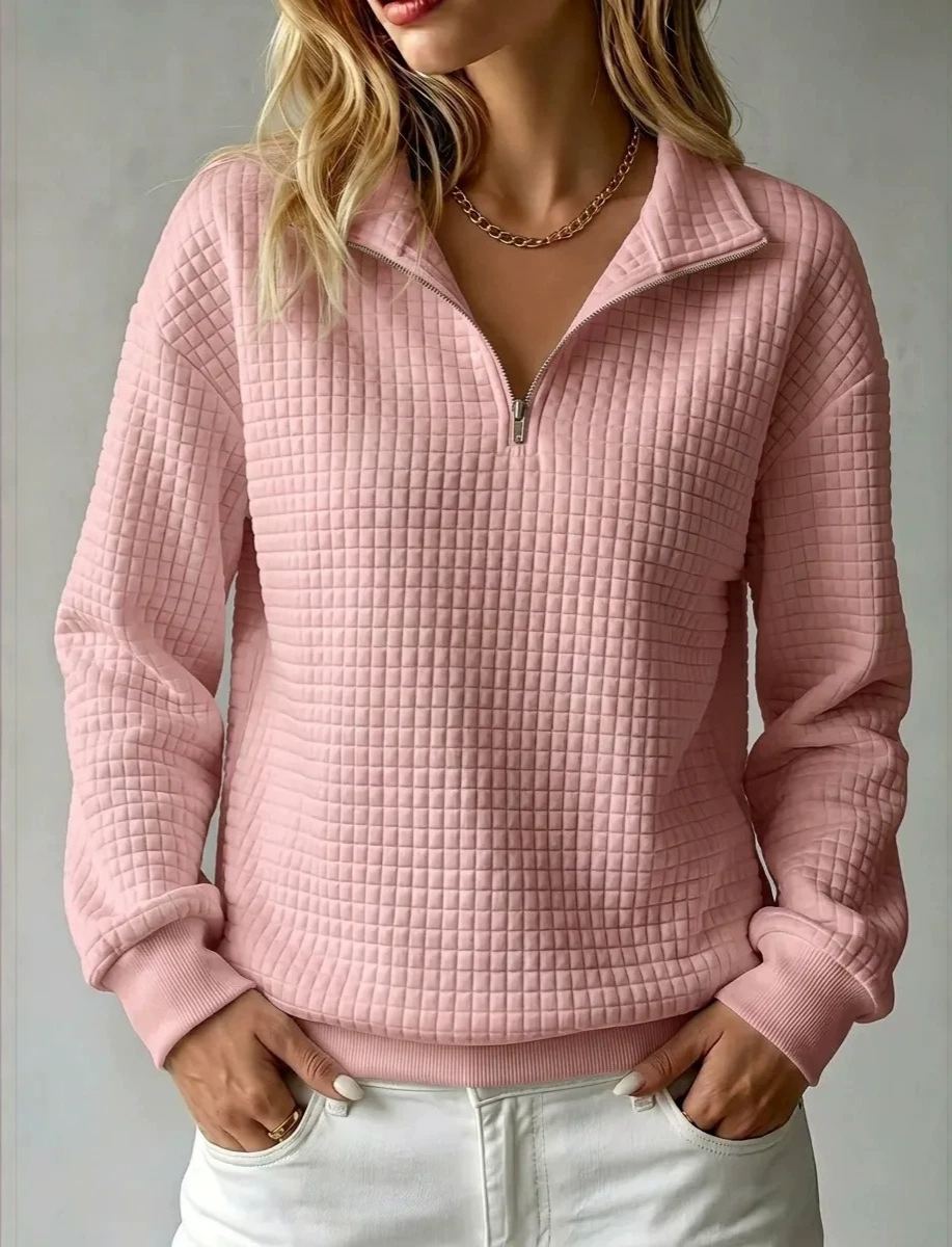 New Arrival🔥 Women's Casual Quilted 1/4 Zip Sweatshirt