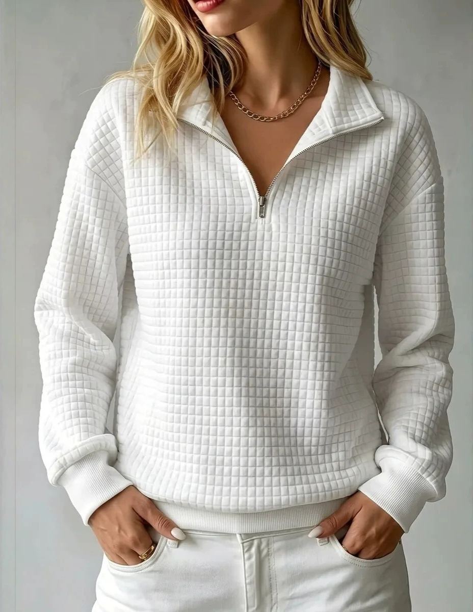New Arrival🔥 Women's Casual Quilted 1/4 Zip Sweatshirt
