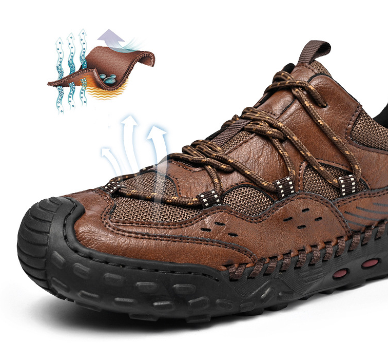 🔥Today only, 50% off!🔥 Men's genuine leather non-slip corrective shoes, for pain-free walking.