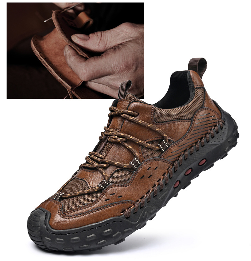 🔥Today only, 50% off!🔥 Men's genuine leather non-slip corrective shoes, for pain-free walking.