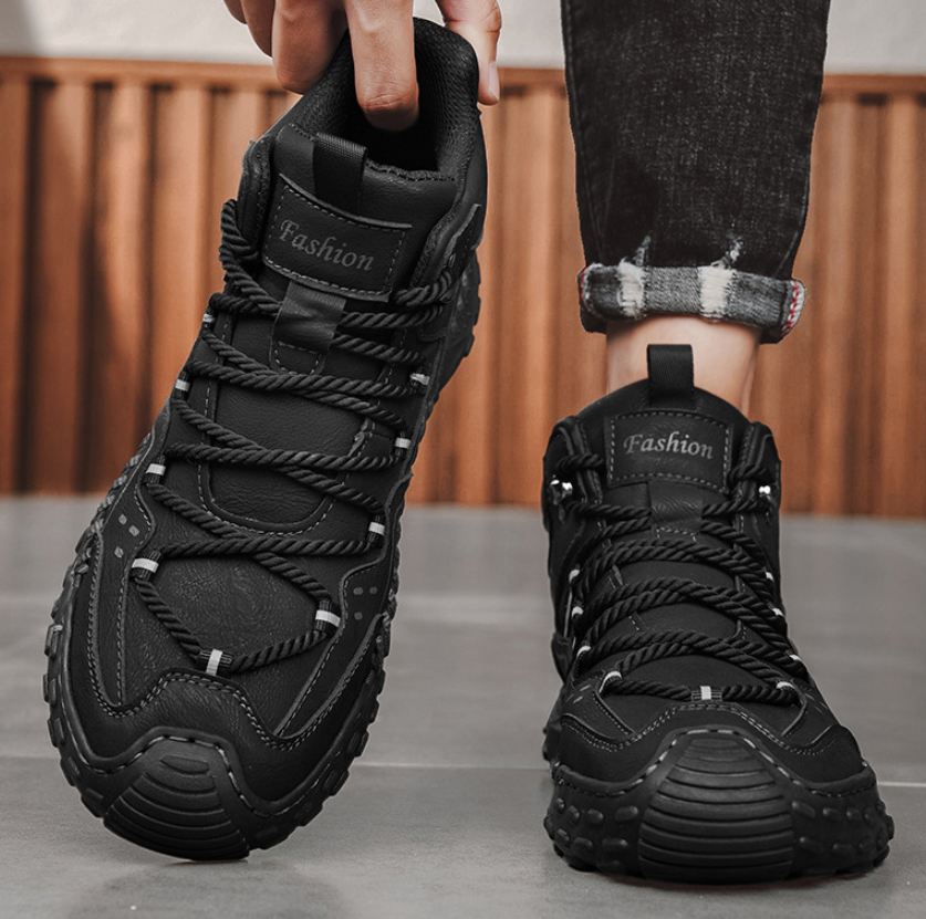 ⏰ 50% off - Men's Genuine Leather Mid-Top Non-Slip Orthopedic Shoes