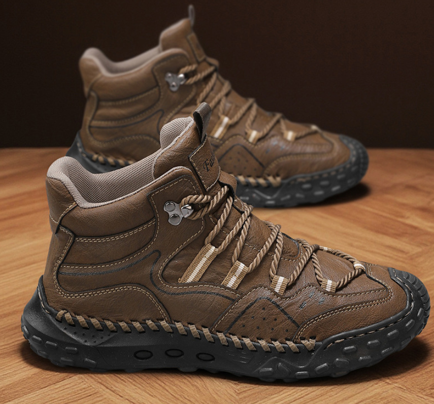 ⏰ 50% off - Men's Genuine Leather Mid-Top Non-Slip Orthopedic Shoes