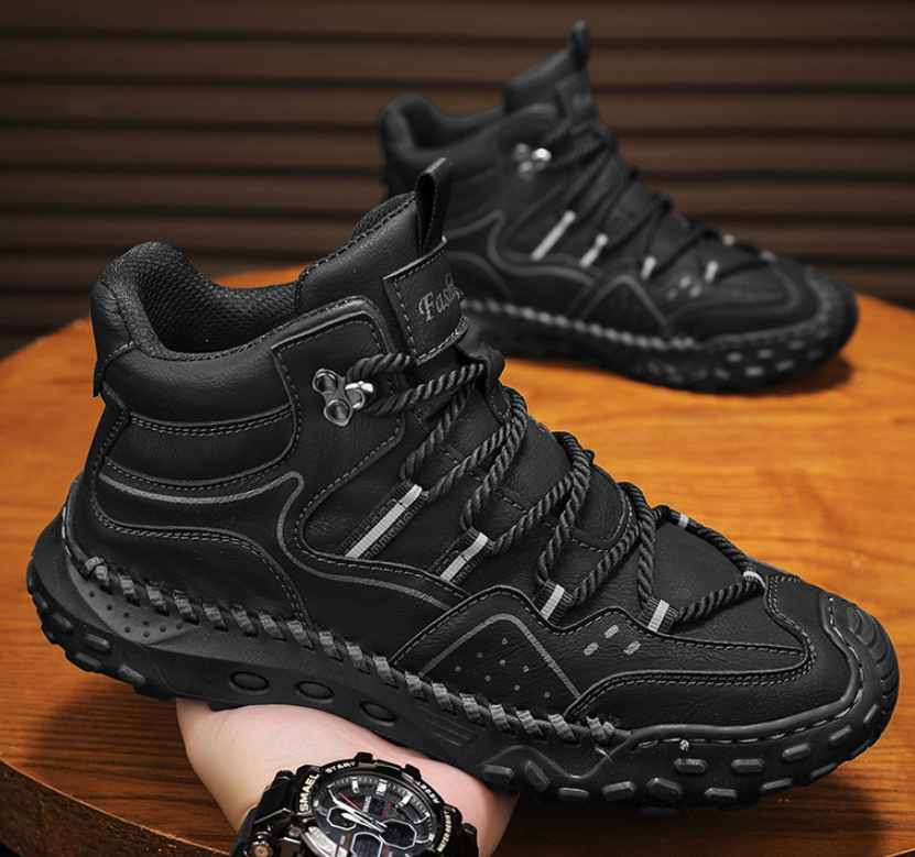 ⏰ 50% off - Men's Genuine Leather Mid-Top Non-Slip Orthopedic Shoes