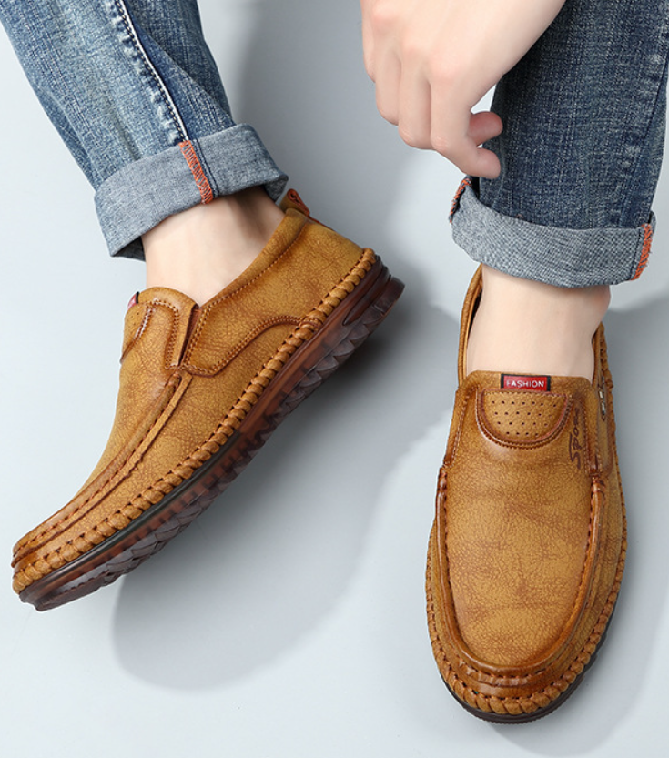 ⏰ Last day! 50% off! 🔥 Men's genuine leather non-slip breathable shoes