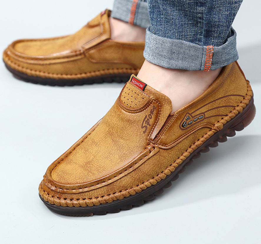 ⏰ Last day! 50% off! 🔥 Men's genuine leather non-slip breathable shoes