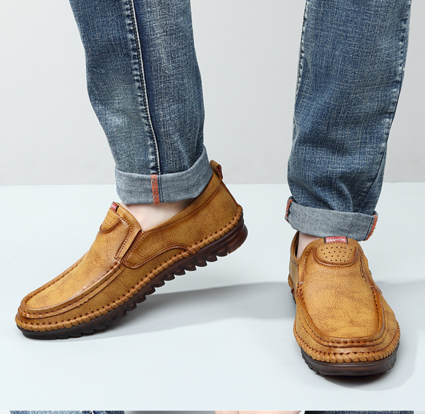 ⏰ Last day! 50% off! 🔥 Men's genuine leather non-slip breathable shoes