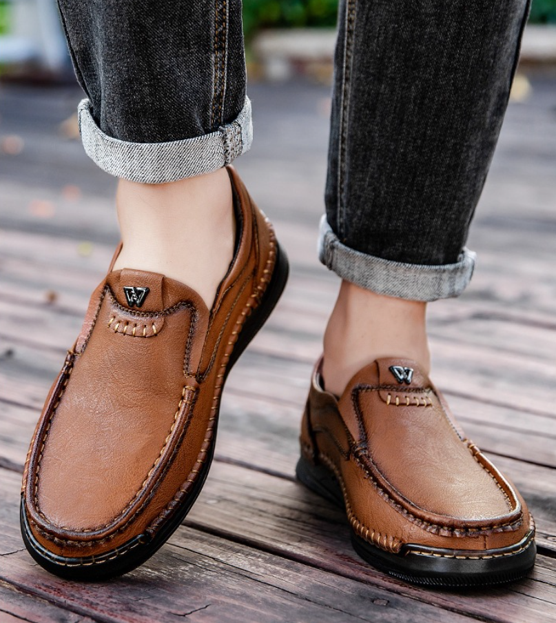 ⏰ Last day! 50% off! 🔥 Men's handmade genuine leather orthopedic pain-free walking shoes