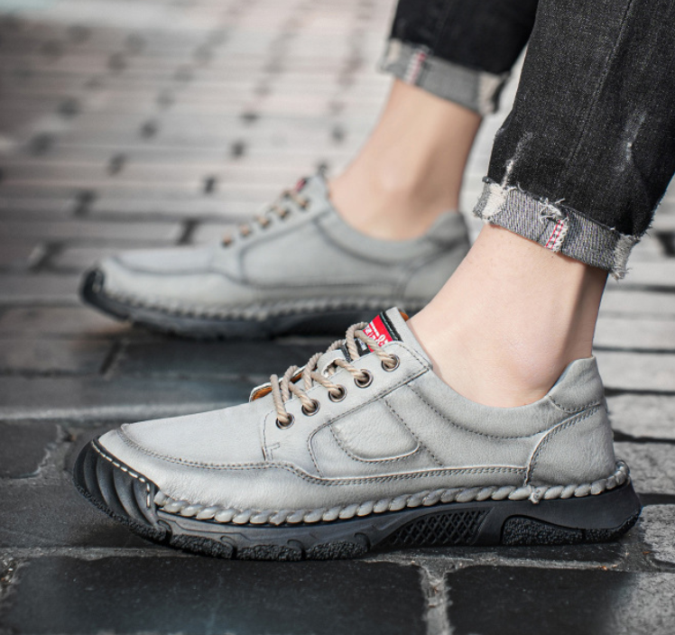 ⏰ Last day! 55% off! 🔥 Handmade men's waterproof, comfortable, and orthopedic walking shoes.