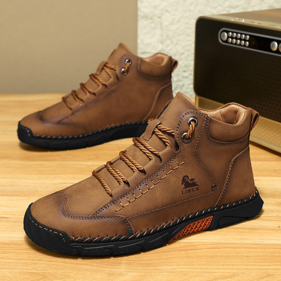 Men's handmade, waterproof, non-slip, orthopedic casual shoes