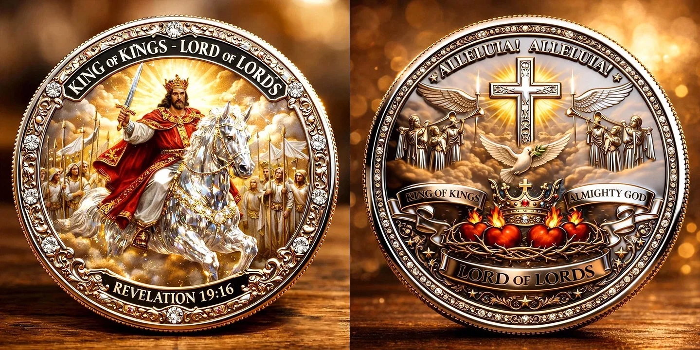 🏆Flash Sale 60% OFF - Jesus Christ & The Ten Commandments Commemorative Coin