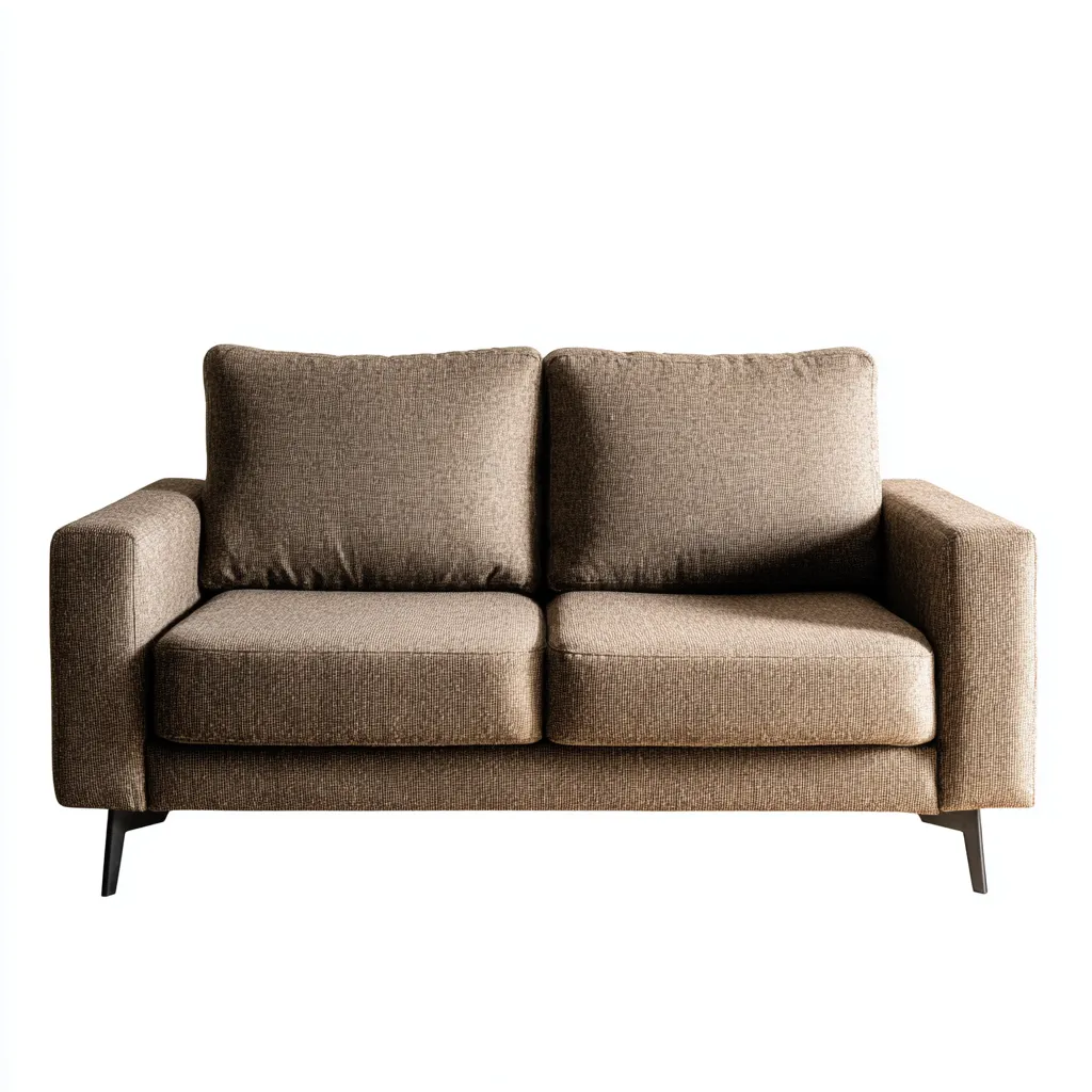 Twee zitsbank - stoffen bekleding 174x90x85 cm - bruin - modern design - geschikt voor woonkamer-Domainixe