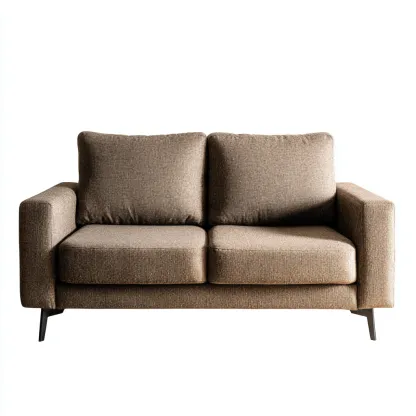 Twee zitsbank - stoffen bekleding 174x90x85 cm - bruin - modern design - geschikt voor woonkamer-Domainixe