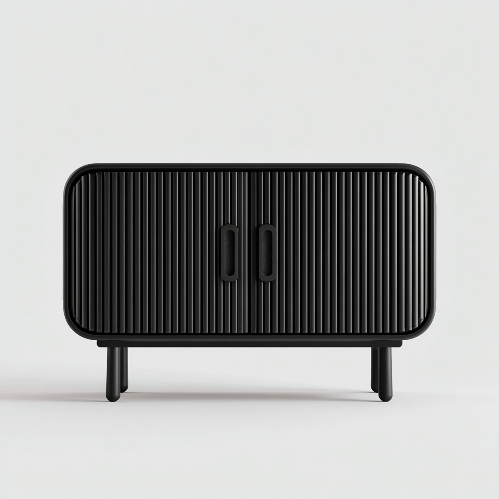 Tv-meubel Hout 120x40x55 cm - Zwart - Modern design - Geschikt voor woonkamer-Domainixe