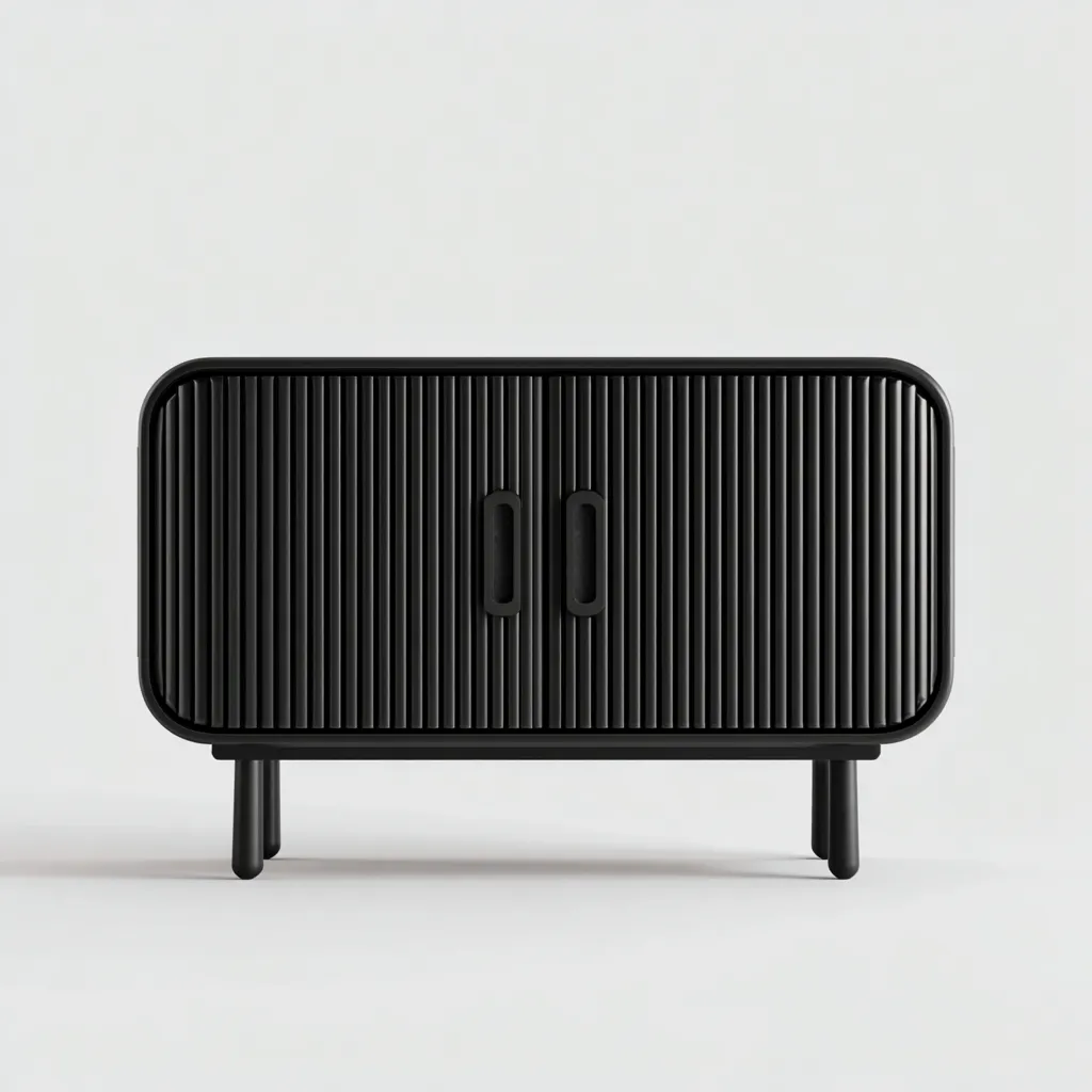 Tv-meubel Hout 120x40x55 cm - Zwart - Modern design - Geschikt voor woonkamer-Domainixe