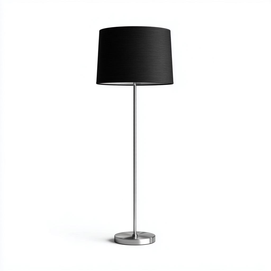 Vloerlamp RVS 40x150 cm - Zwart - Modern Design - Voor Woonkamer-Domainixe