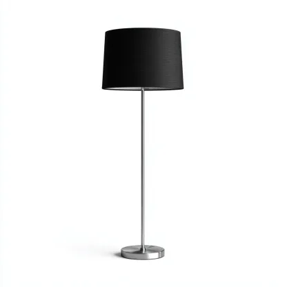Vloerlamp RVS 40x150 cm - Zwart - Modern Design - Voor Woonkamer-Domainixe