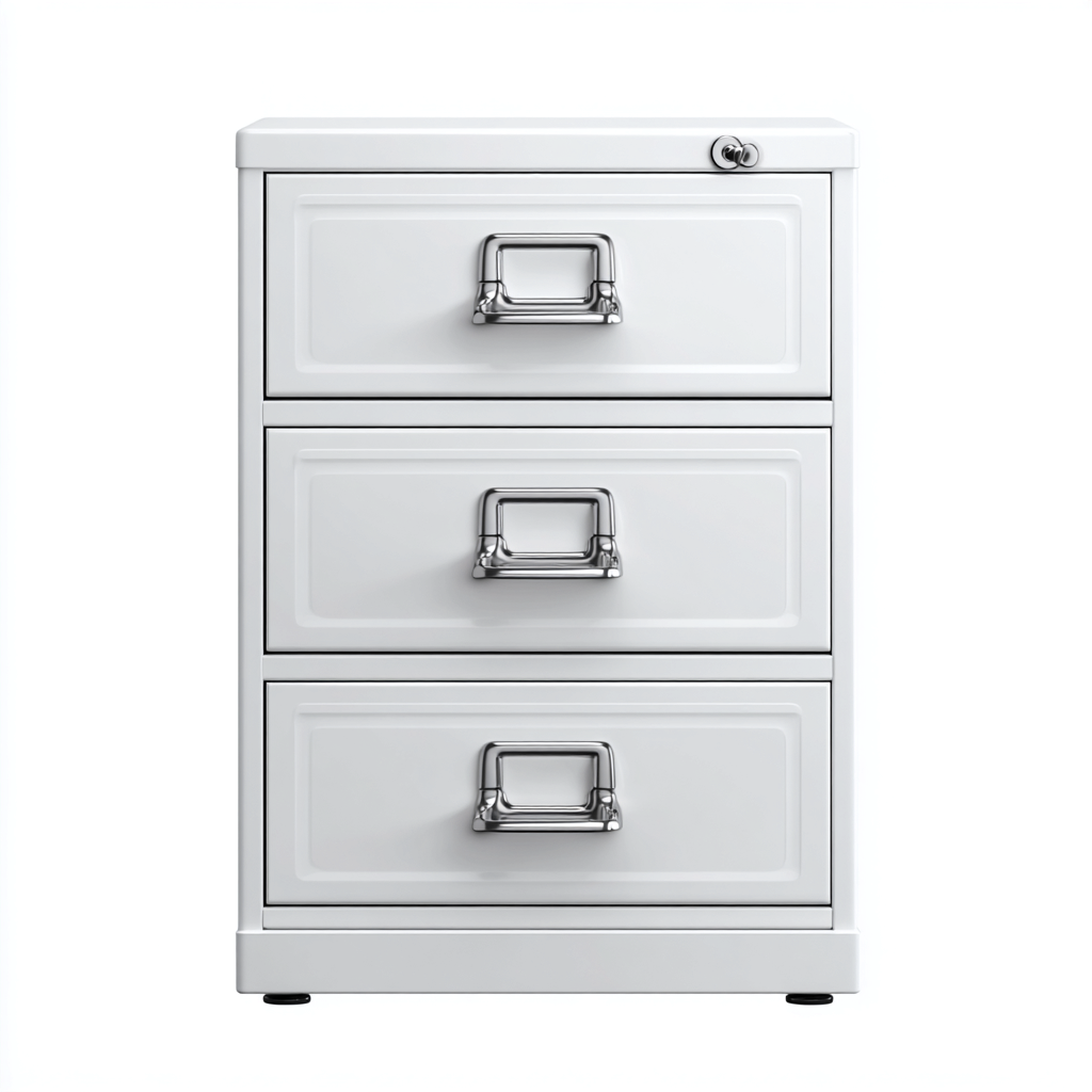 Archiefkast Metaal 40x45x65 cm - Wit - Modern Design - Voor Kantoor-Domainixe