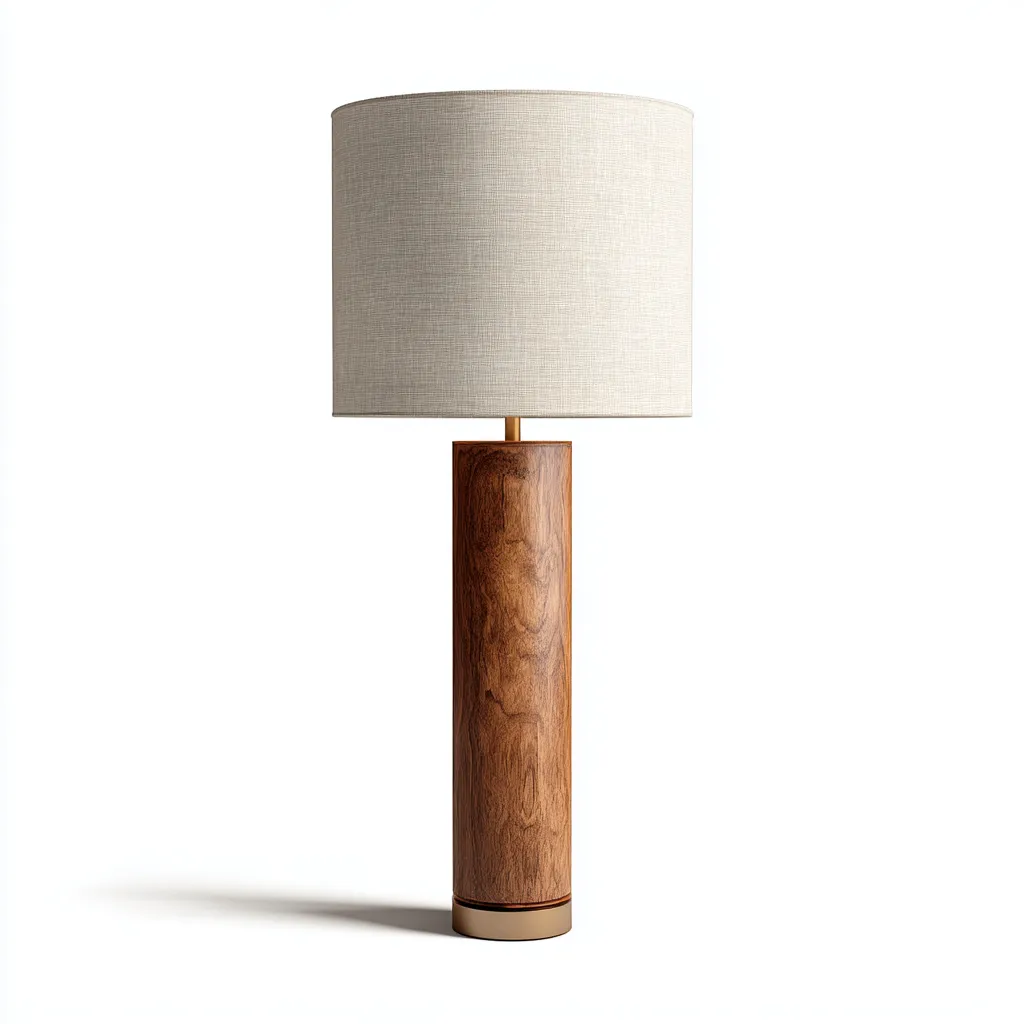 Vloerlamp Hout 40x70 cm - Beige - Modern Design - Voor Woonkamer-Domainixe