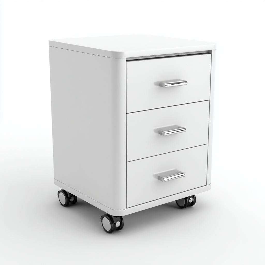 Archiefkast - metaal - 40x45x65 cm - wit - modern ontwerp-Decoroliq