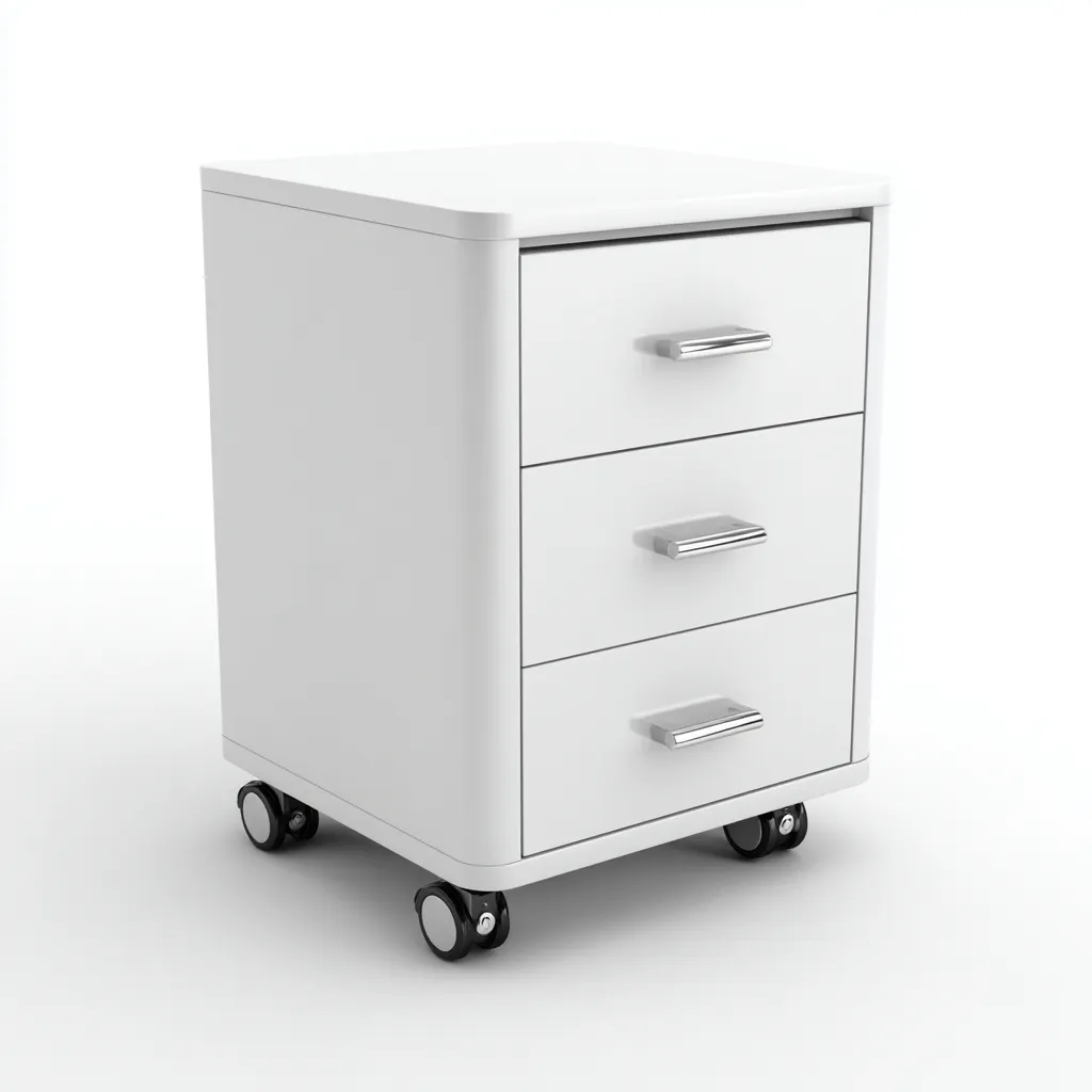 Archiefkast - metaal - 40x45x65 cm - wit - modern ontwerp-Decoroliq