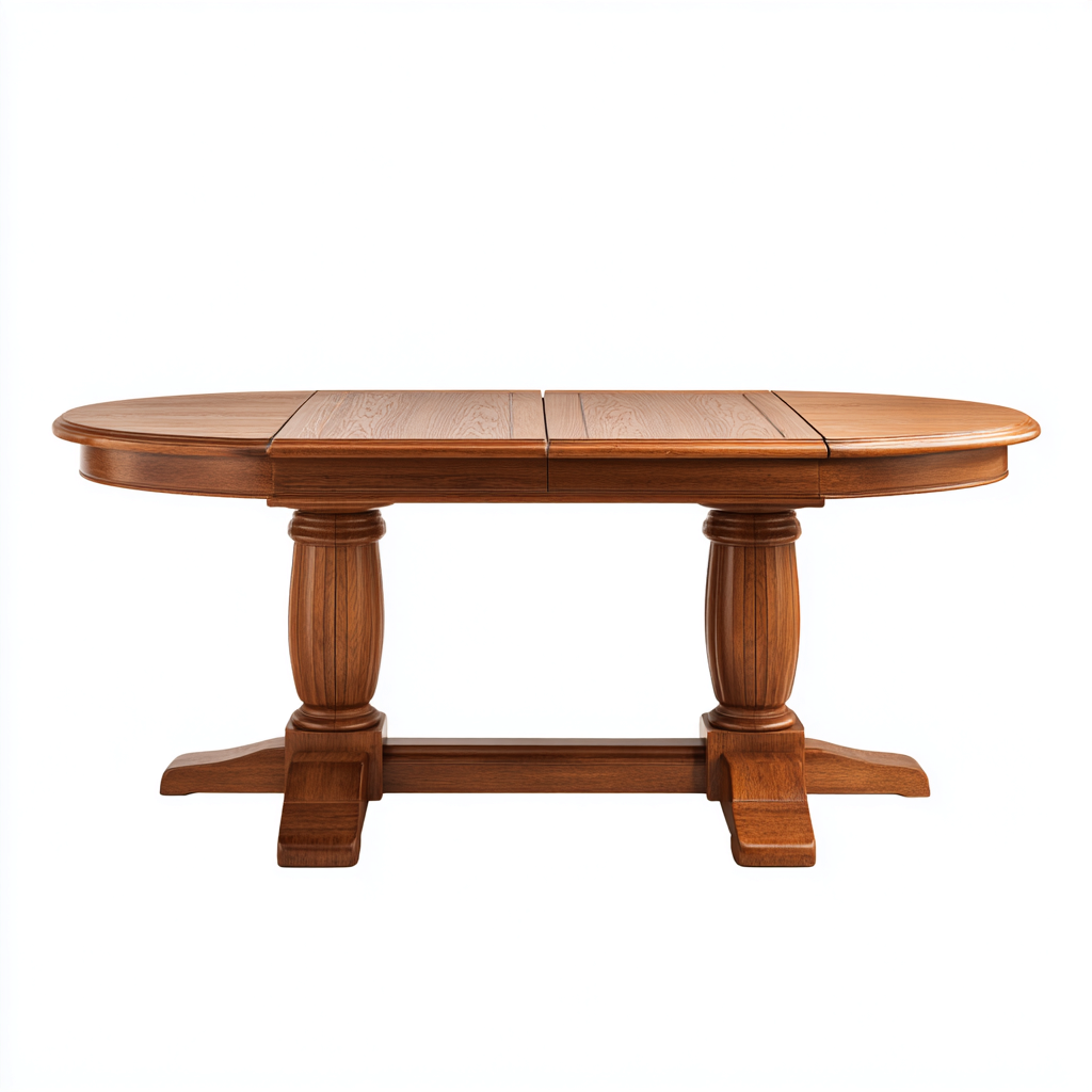 Tuintafel hout - 220x100x75 cm - lichtbruin - klassiek ontwerp-Decoroliq