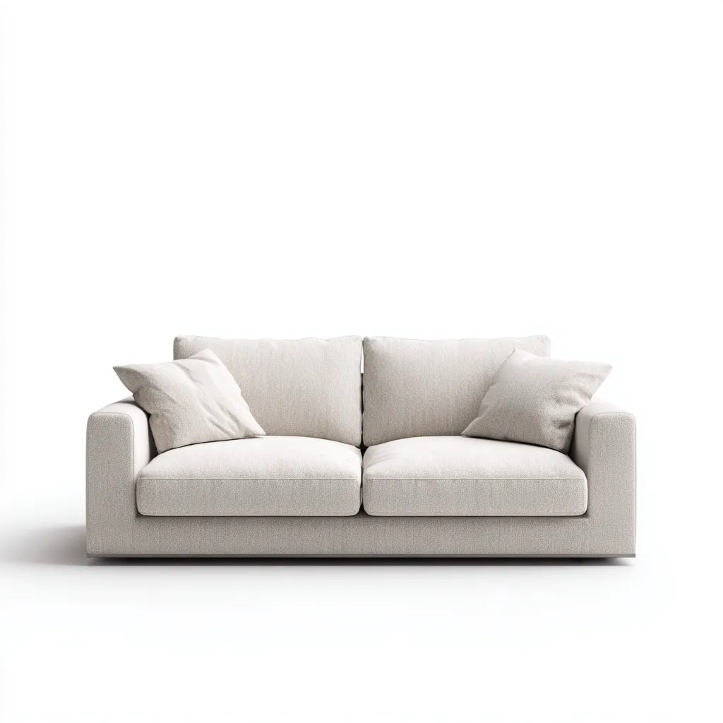 Rechte bank stof 165x90x85 cm - beige - modern ontwerp-Decoroliq