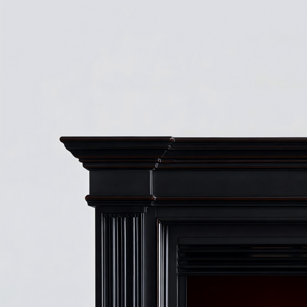 Caminetto elettrico 120x40x100 cm - legno - nero - stile classico