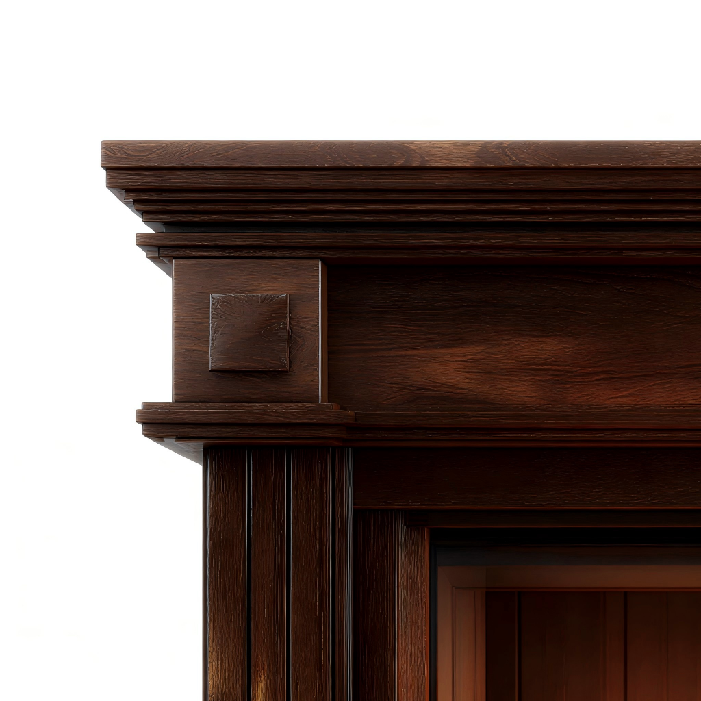 Caminetto a gas 125x40x110 cm - legno/metallo - marrone scuro/nero - stile classico