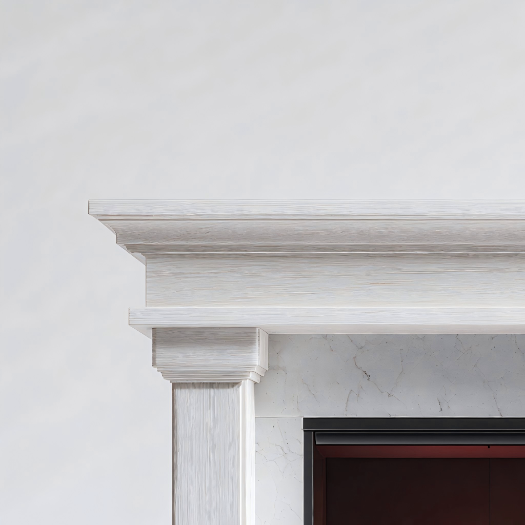 Caminetto elettrico 100x30x95 cm - bianco/nero - design classico