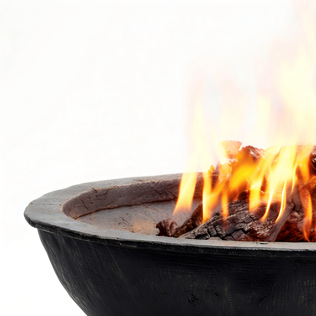 Braciere da esterno 58x58x36 cm - metallo - nero - stile rustico