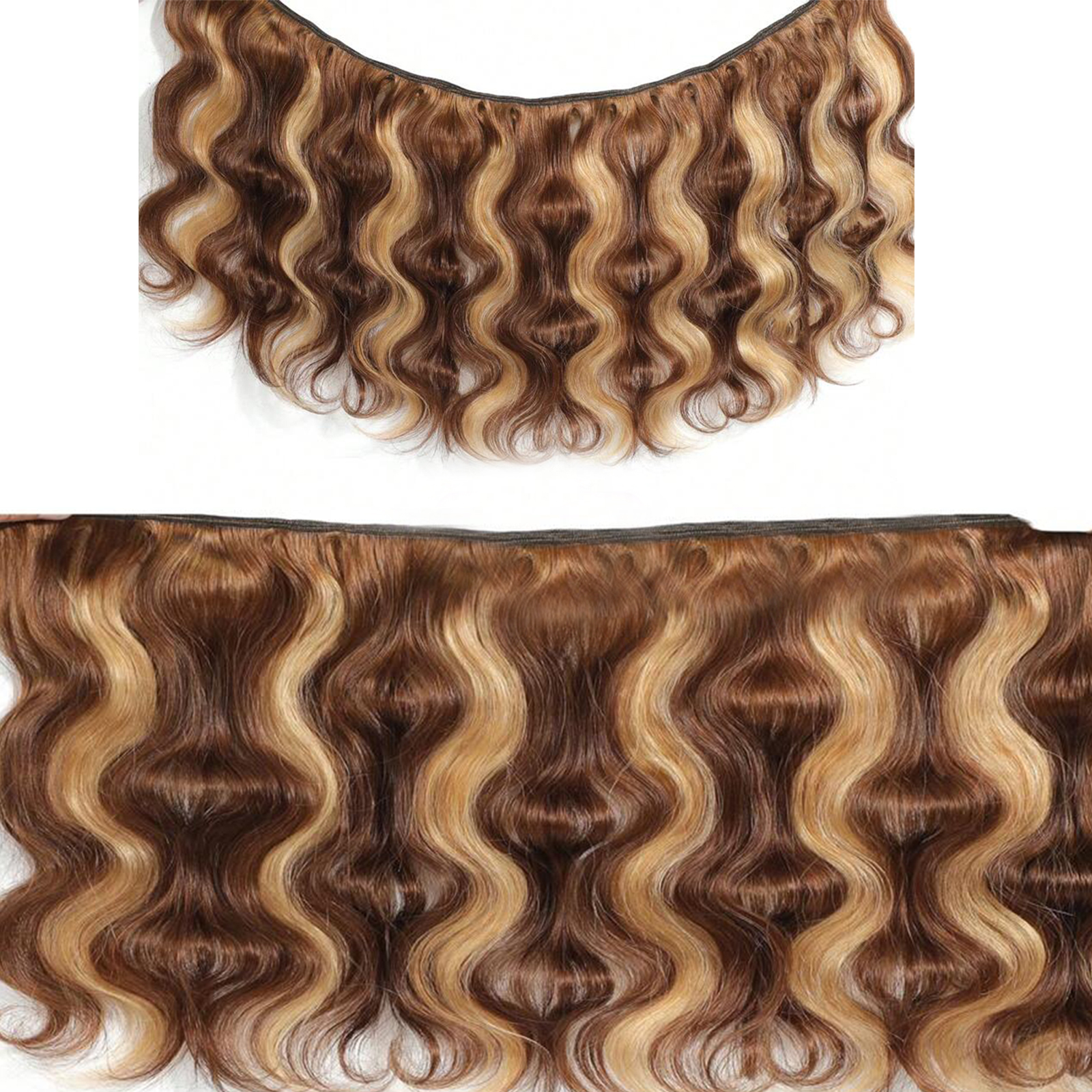 🎄 427 Highlight Body Wave Bundles – 100% Virgin Brazilian Hair | FREE Christmas Gifts: 16" Lace Closure, Wig Cap & Baby Hair 🎁