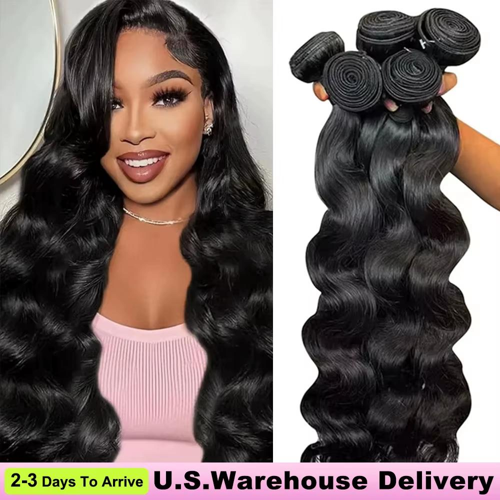 16-30 Inch Luxury Body Wave Virgin Malaysian Hair Bundles – 3/4 Bundles, Silky & Full, 100% Human Hair Extensions