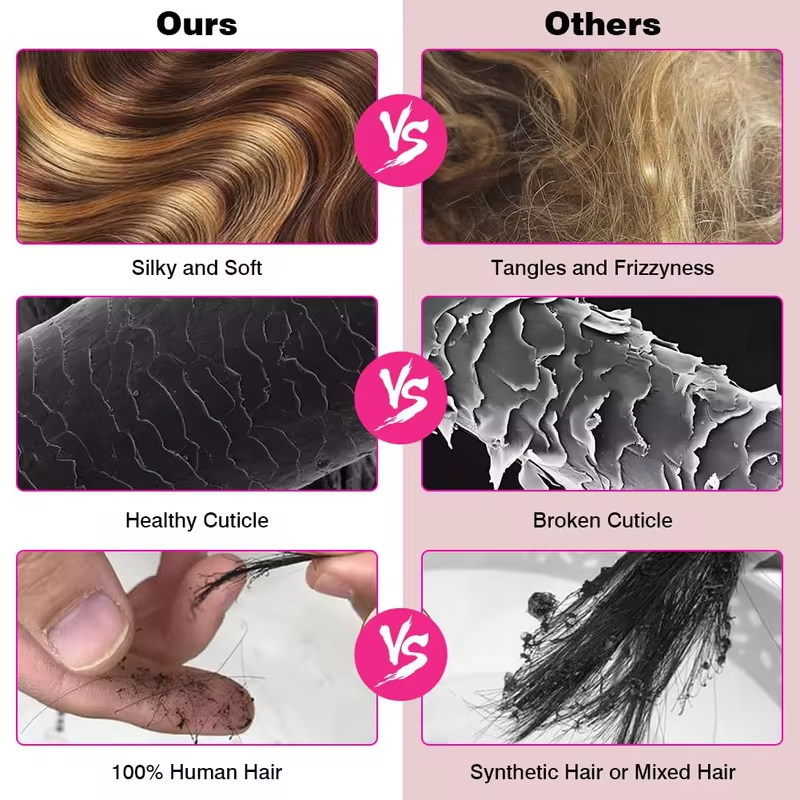 Highlight 4/27 Human 10A Hair Bundles Body Wave Bundles 16-30 Inch Virgin Human Hair Highlight Body Wave Bundle Free HD Lace 16 Inch Closure