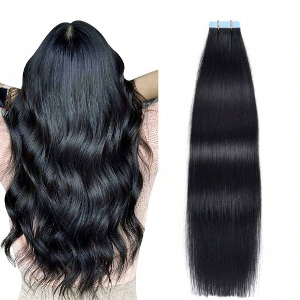 Rovess Seamless Tape in Hair Extensions Silky Straight Virgin Human Hair