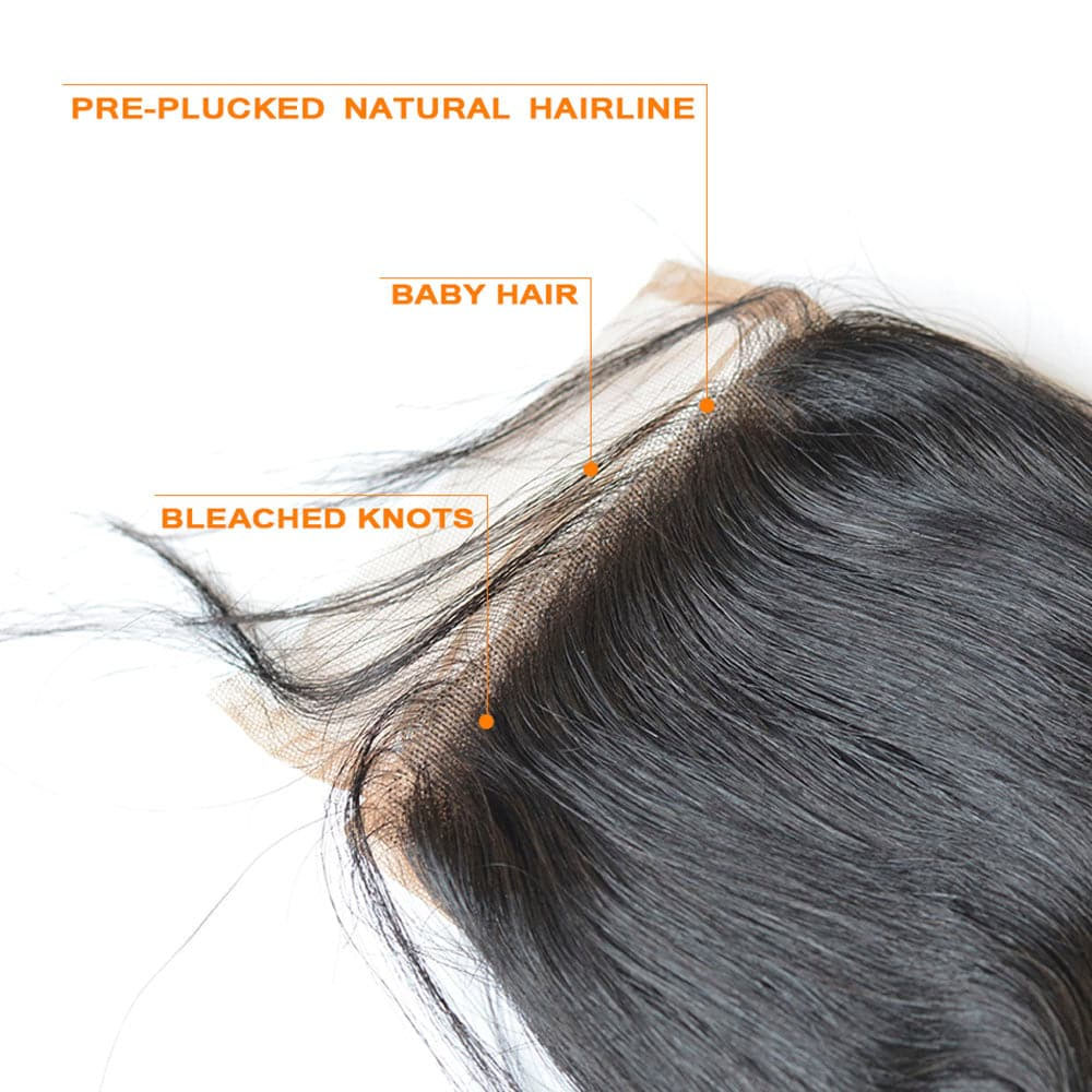 Buy 1 Get 3 FREE 16–30 Inch Luxury Natural Black Loose Wave Bundles | FREE Gifts: 16" Lace Closure, Wig Cap & Baby Hair 🎁