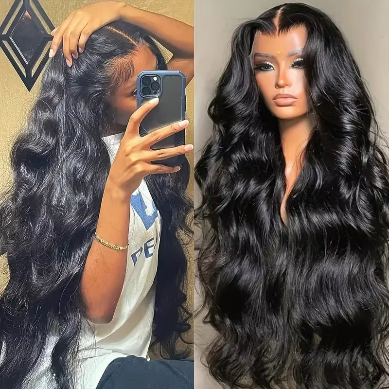 13x6 Body Wave Lace Front Wigs Human Hair 360 HD Lace Front Wigs 20-40 Inch Human Hair Fluffy Natural Body Wave Human Hair Wig