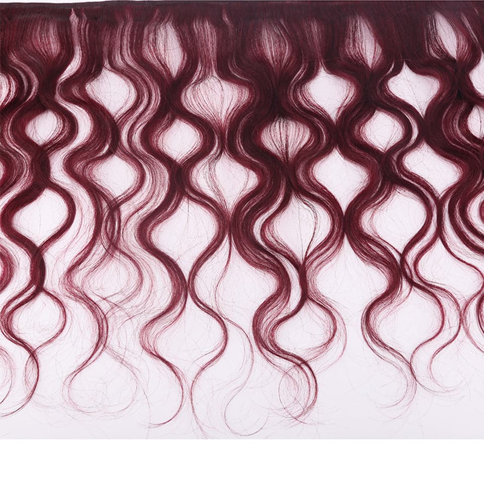 Valentine’s Day Special – FREE 2 Gifts | 100% Real Human Hair Virgin Peruvian 99J Burgundy Body Wave Bundles (4-Pack, 20–30 Inch) 🎁