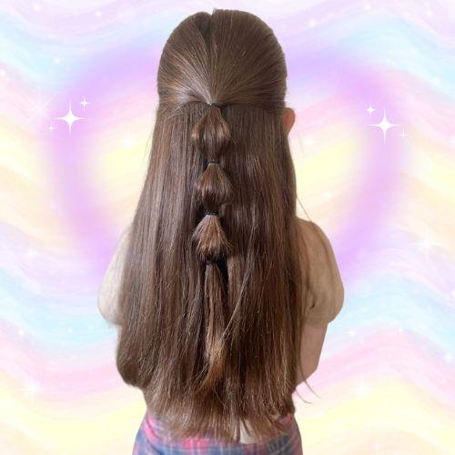 Half up half down for picture day