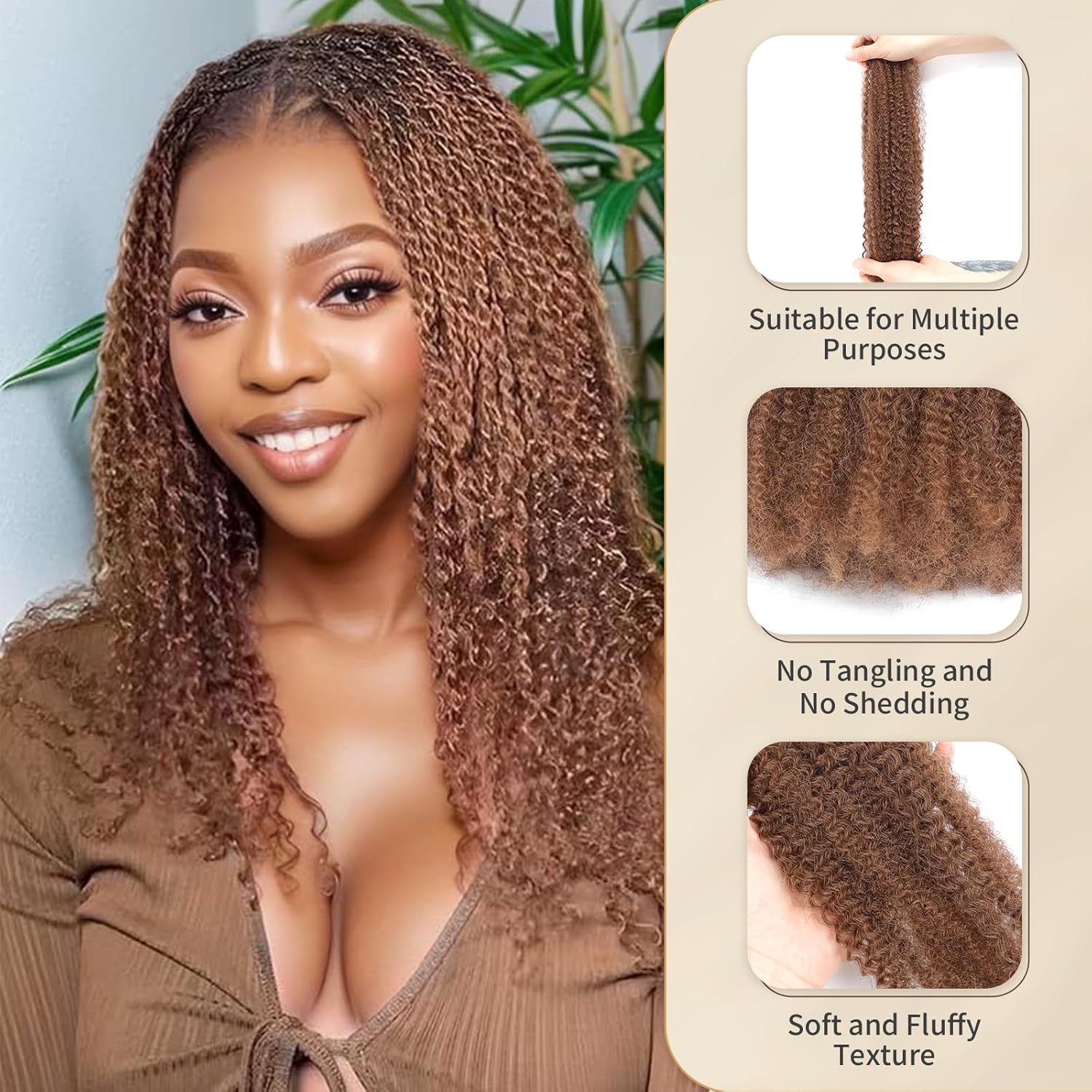 Burmese Curly Spiral Feathered Crochet 16 Inch Hair Extentions 100% Human Hair about 60 Pieces/pc for Miracle Knots Braids Boho Locs