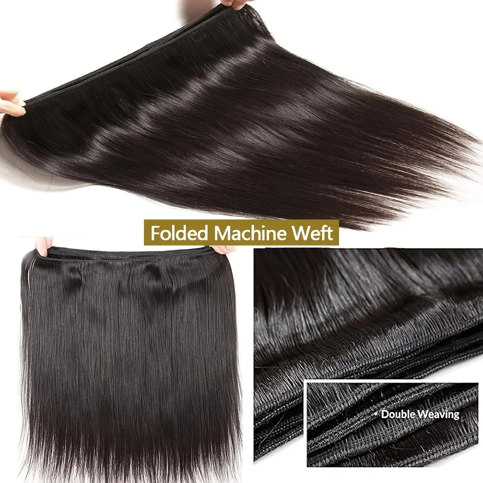 16-30 Inch Luxury Straight Virgin Malaysian Hair– 3/4 Bundles, Silky & Full, 100% Human Hair Extensions