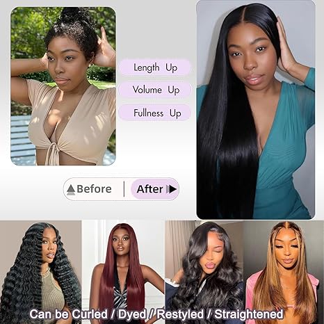 Luxury Virgin Indian Straight Hair 16-30 Inch | Premium 3/4 Bundles, 100% Human Hair