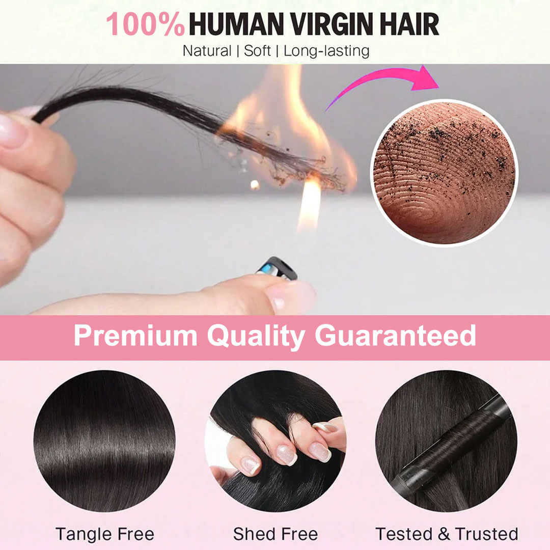 🎄 16–34 Inch Luxury Natural Black  Straight  Bundles – 100% Virgin Brazilian Human Hair, 4 Bundles Silky & Full | FREE Christmas Gifts: 16" Lace Closure, Wig Cap & Baby Hair 🎁