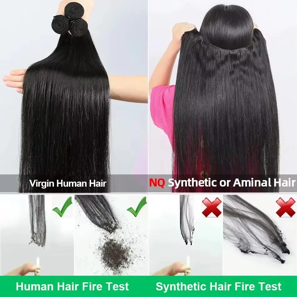 16-30 Inch Luxury Straight Virgin Malaysian Hair– 3/4 Bundles, Silky & Full, 100% Human Hair Extensions